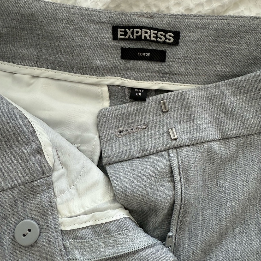 Express Gray Editor Pants